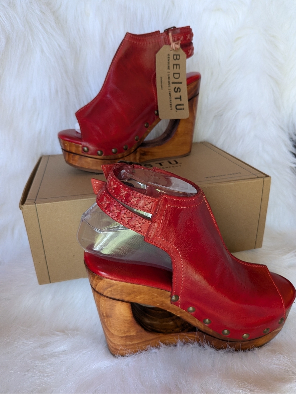 Bed Stu NWT/Box Imelda Platform Sandals 7 - Picture 14 of 16